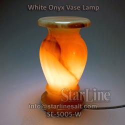 White Onyx Vase Lamp